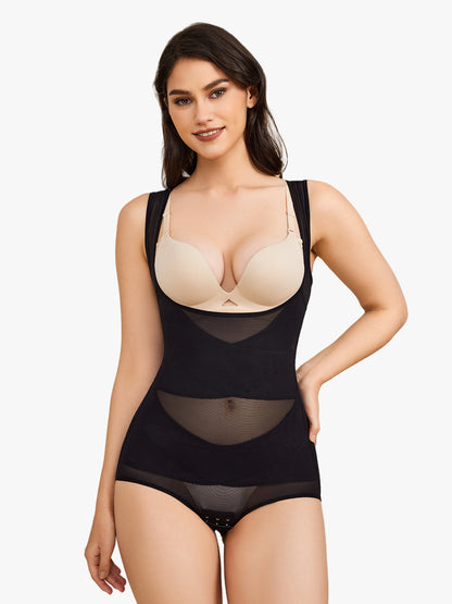 Body Fajero Realce Busto Con Control de Abdomen